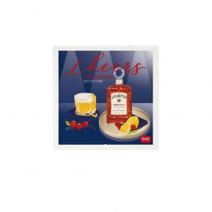 Calendario da Parete 2027 - 18 x 18 cm - Cheers